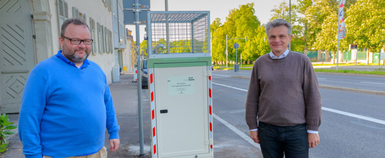 Verkehrspolitischer Sprecher der FDP/DVP-Fraktion, Christian Jung MdL und Bundestagskandidat Oliver Martin