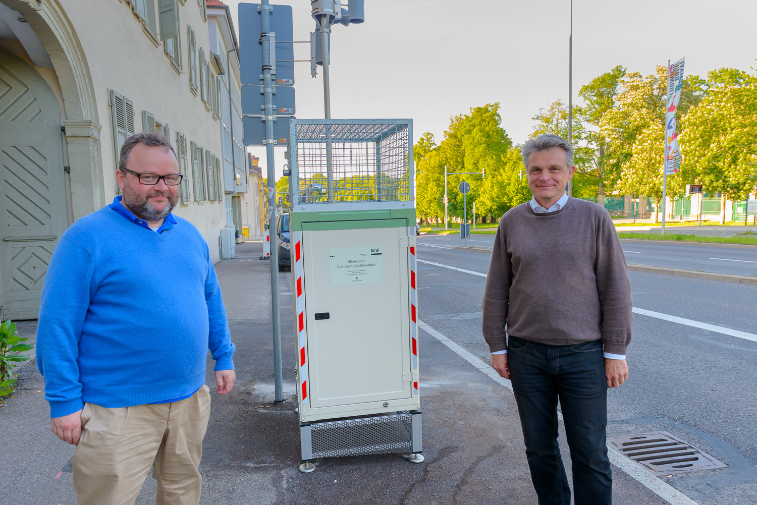 Verkehrspolitischer Sprecher der FDP/DVP-Fraktion, Christian Jung MdL und Bundestagskandidat Oliver Martin